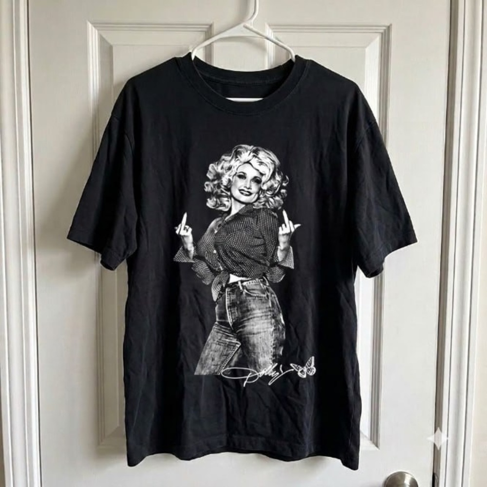 Dolly Parton Middle Finger TShirt